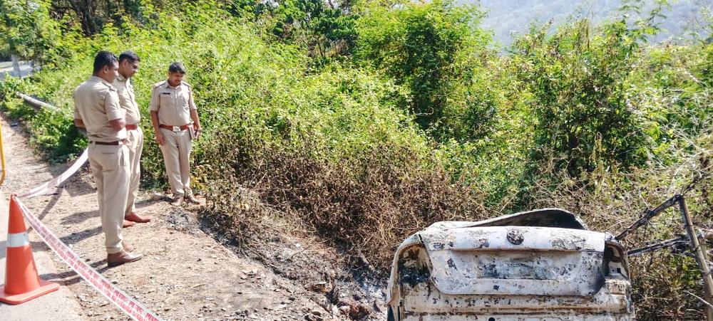Yellapur car fire mystery: father suspects son was murdered, body burnt to destroy evidence