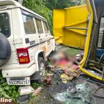 Tipper driver killed, seven injured in four-vehicle crash near Joida in Uttara Kannada
