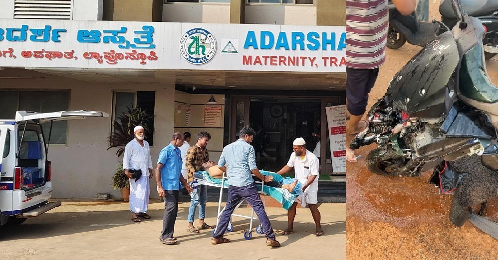 Bhatkal: Three injured, boy in critical condition after tipper rams scooter on NH 66 in Byndoor