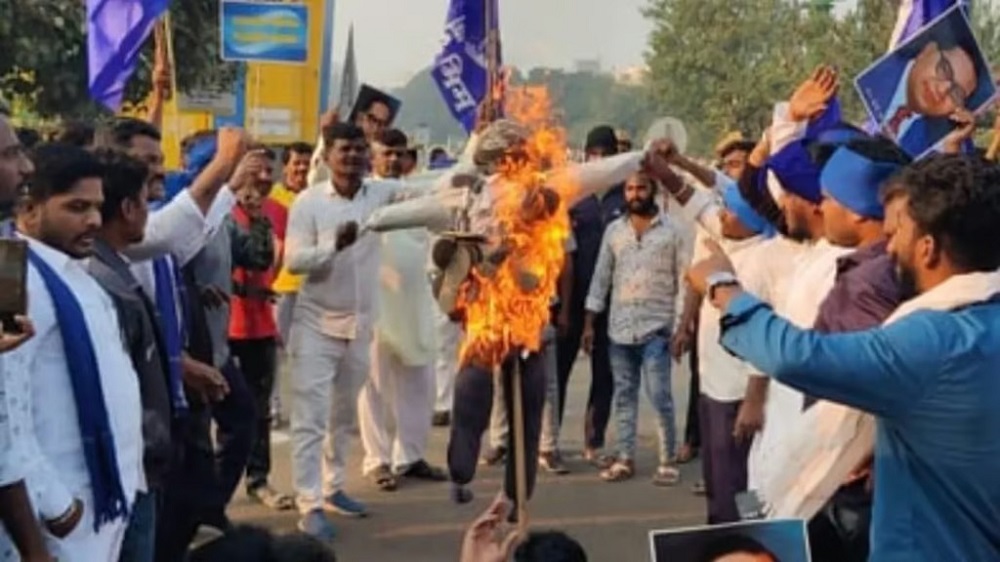 Protests erupt across Karnataka over Amit Shah's remarks on Ambedkar and CT Ravi's insult to Minister Lakshmi Hebbalkar