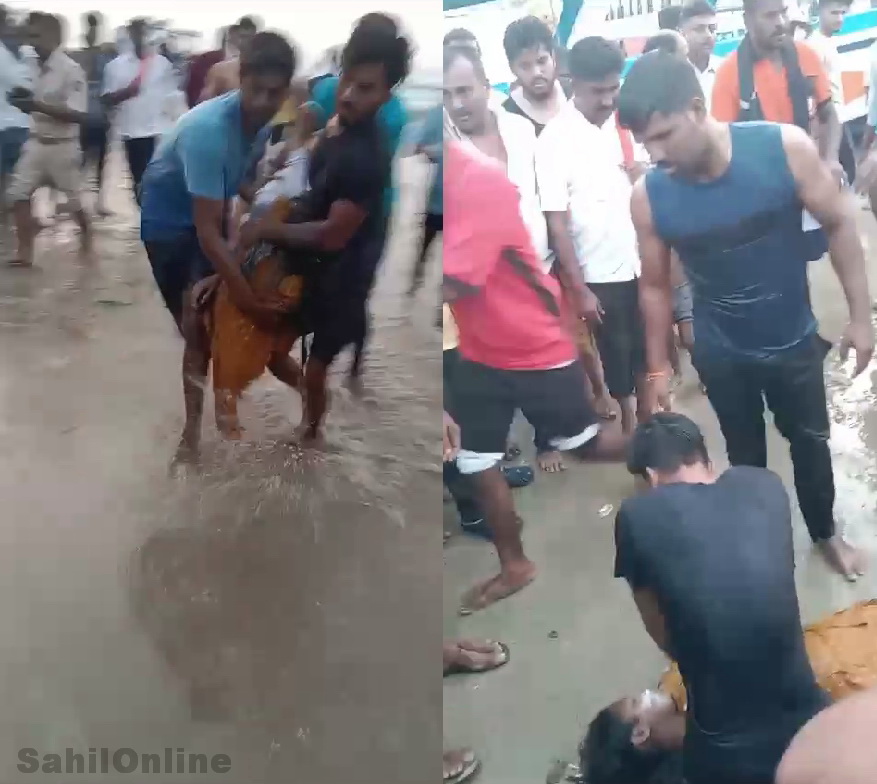 Tragedy at Murdeshwar beach in Bhatkal Uttara Kannada: four schoolgirls drown