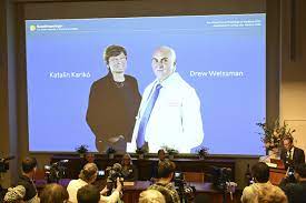 Nobel in medicine goes to researchers whose work enabled creation of mRNA vaccines against COVID-19